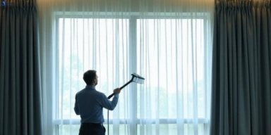 Commercial drapes cleaning service burnside hotels offices