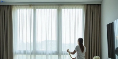 Delicate sheer drape cleaning burnside Matty Curtain Cleaning